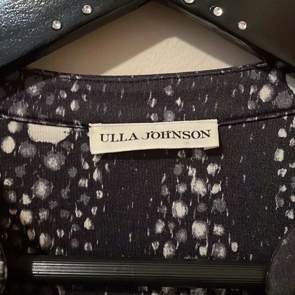 Ulla Johnson Grey V-Neck Python Print Midi Dress - image 2